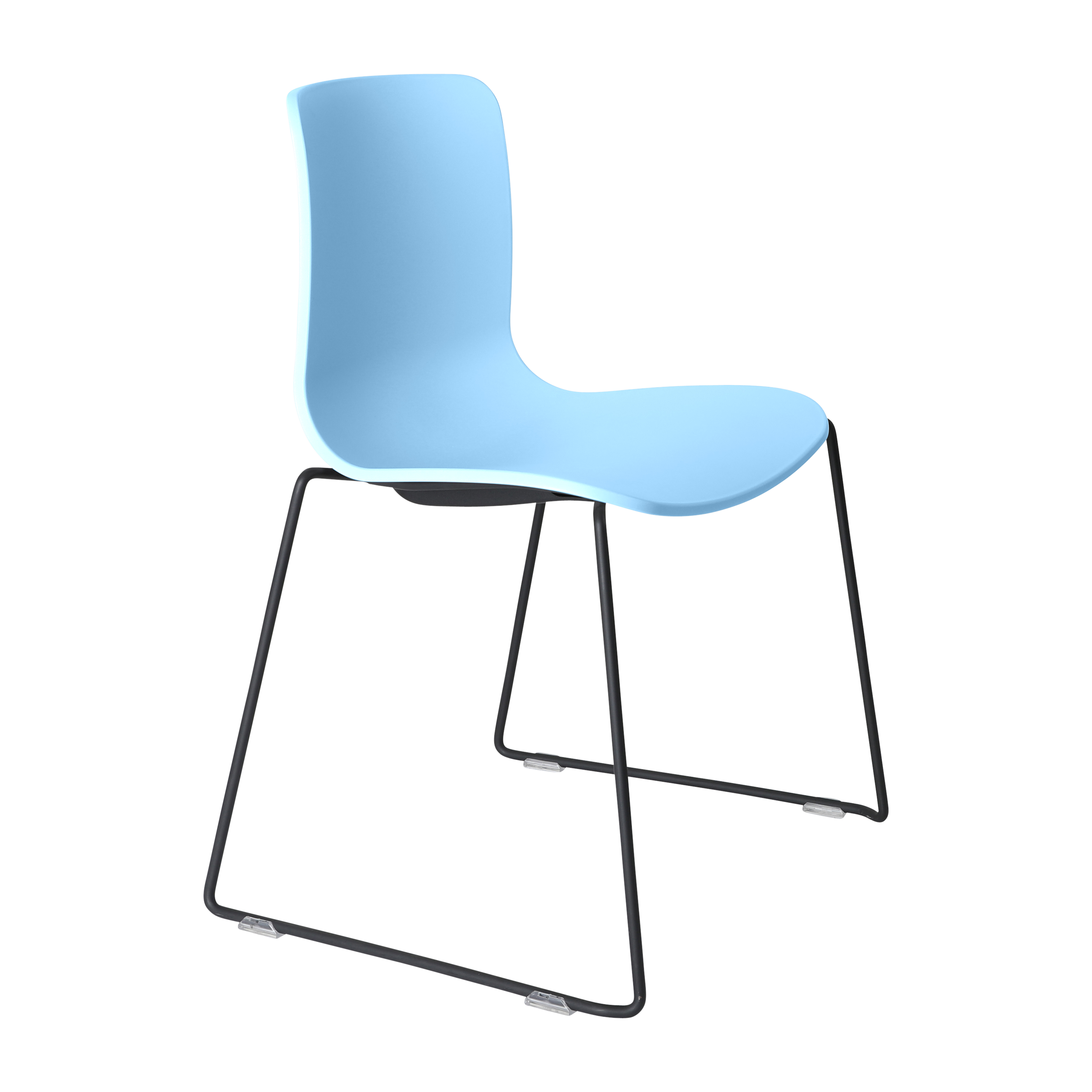Acti Chair (Pale Blue / Sled Base Black)